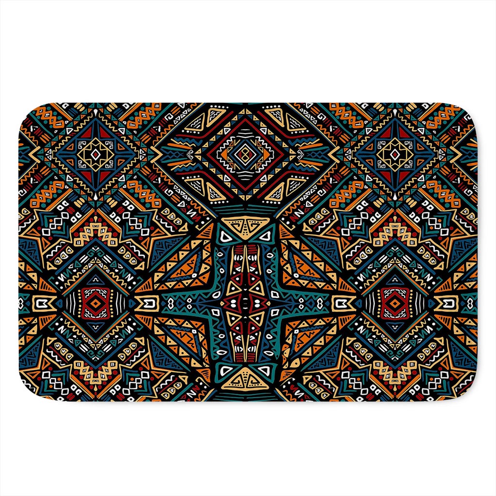 Boho Tribal Aztec Pattern Print Indoor Door Mat