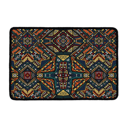 Boho Tribal Aztec Pattern Print Kitchen Mat