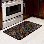 Boho Tribal Aztec Pattern Print Kitchen Mat