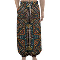 Boho Tribal Aztec Pattern Print Lantern Pants