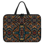 Boho Tribal Aztec Pattern Print Laptop Sleeve With Handle