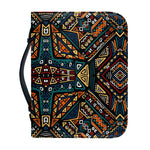Boho Tribal Aztec Pattern Print Leather Bible Cover