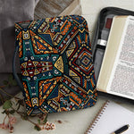 Boho Tribal Aztec Pattern Print Leather Bible Cover