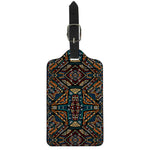 Boho Tribal Aztec Pattern Print Luggage Tag