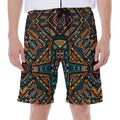Boho Tribal Aztec Pattern Print Men's Beach Shorts