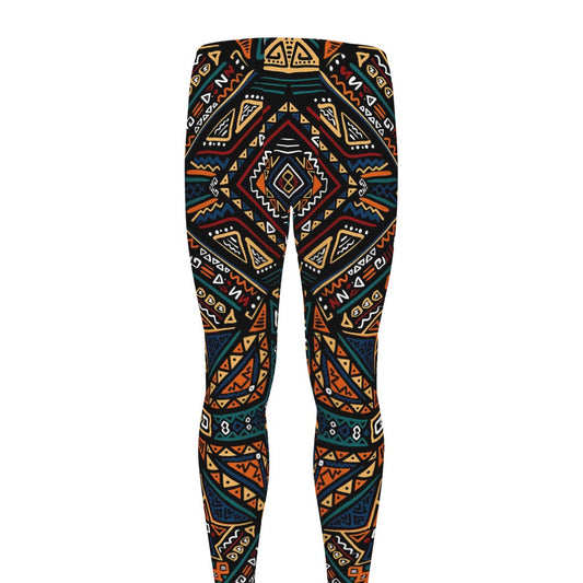 Boho Tribal Aztec Pattern Print Men's leggings