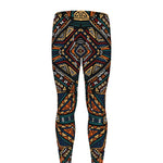 Boho Tribal Aztec Pattern Print Men's leggings