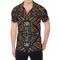 Boho Tribal Aztec Pattern Print Men's Shirt