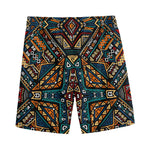 Boho Tribal Aztec Pattern Print Men's Sports Shorts