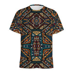 Boho Tribal Aztec Pattern Print Men's Sports T-Shirt