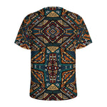 Boho Tribal Aztec Pattern Print Men's Sports T-Shirt