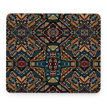Boho Tribal Aztec Pattern Print Mouse Pad