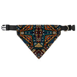 Boho Tribal Aztec Pattern Print Over The Collar Dog Bandana