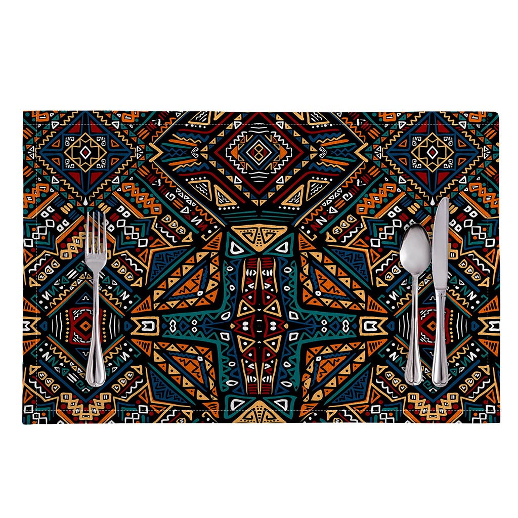 Boho Tribal Aztec Pattern Print Placemat