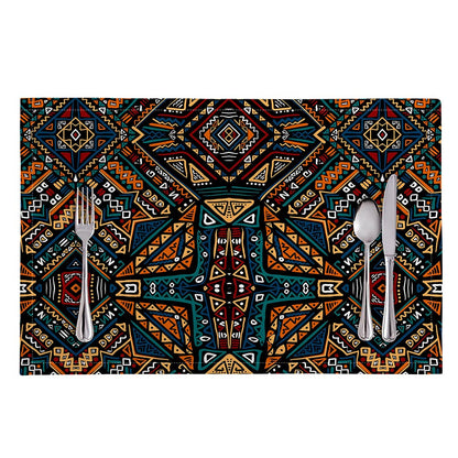 Boho Tribal Aztec Pattern Print Placemat