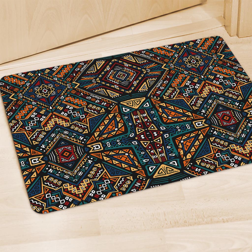 Boho Tribal Aztec Pattern Print Polyester Doormat