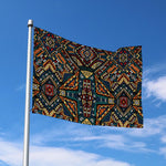 Boho Tribal Aztec Pattern Print Polyester Flag