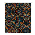 Boho Tribal Aztec Pattern Print Polyester Shower Curtain