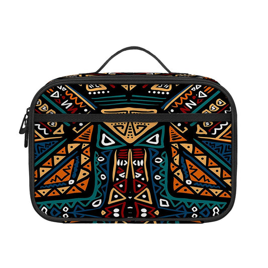 Boho Tribal Aztec Pattern Print Portable Lunch Bag