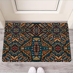 Boho Tribal Aztec Pattern Print Rubber Doormat