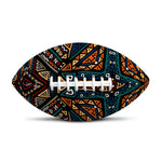 Boho Tribal Aztec Pattern Print Rugby Ball