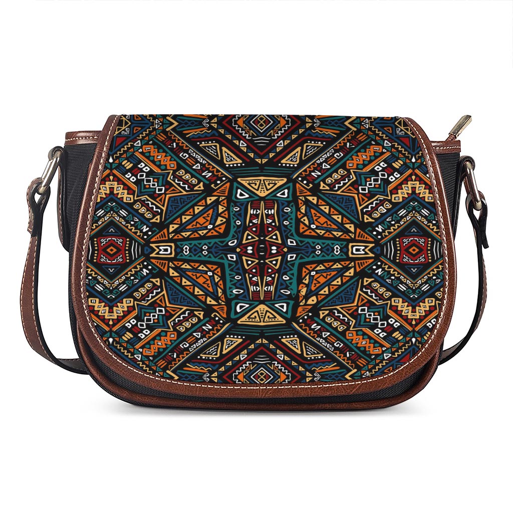 Boho Tribal Aztec Pattern Print Saddle Bag