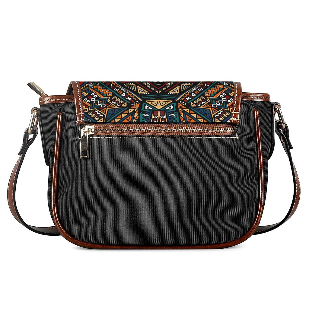 Boho Tribal Aztec Pattern Print Saddle Bag