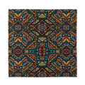 Boho Tribal Aztec Pattern Print Silk Bandana