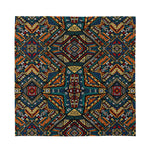 Boho Tribal Aztec Pattern Print Silk Bandana