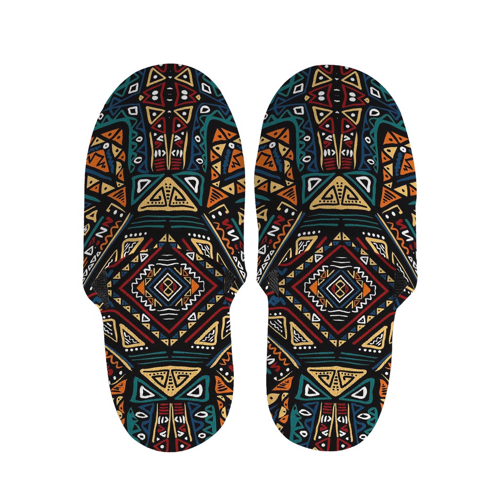 Boho Tribal Aztec Pattern Print Slippers