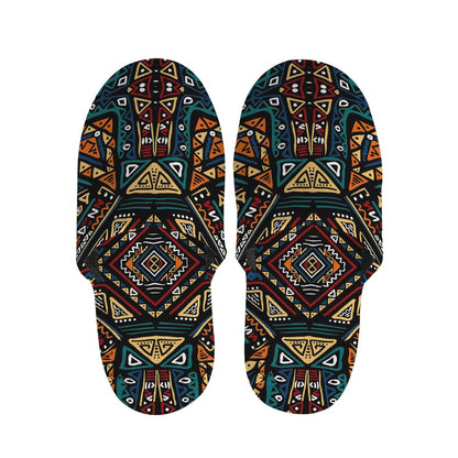 Boho Tribal Aztec Pattern Print Slippers