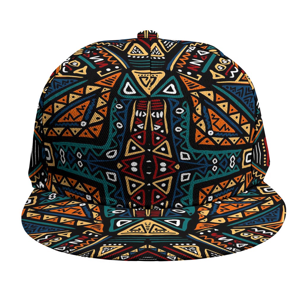 Boho Tribal Aztec Pattern Print Snapback Cap