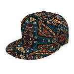 Boho Tribal Aztec Pattern Print Snapback Cap