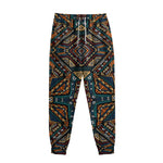 Boho Tribal Aztec Pattern Print Sweatpants