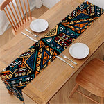 Boho Tribal Aztec Pattern Print Table Runner