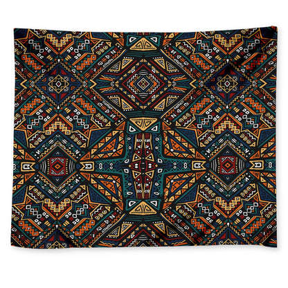 Boho Tribal Aztec Pattern Print Tapestry