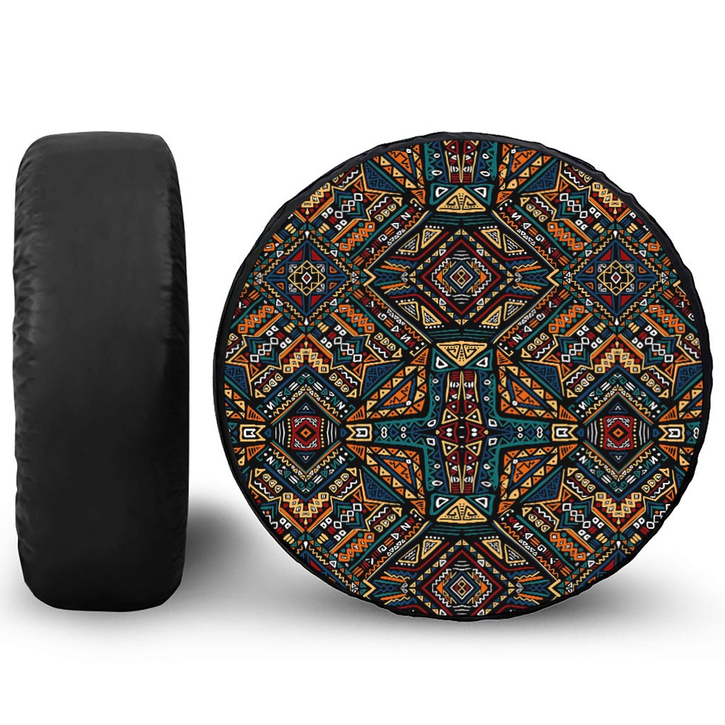 Boho Tribal Aztec Pattern Print Tire Cover