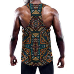 Boho Tribal Aztec Pattern Print Training Tank Top