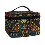 Boho Tribal Aztec Pattern Print Travel Makeup Bag