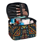 Boho Tribal Aztec Pattern Print Travel Makeup Bag