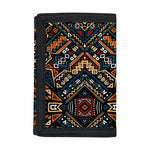 Boho Tribal Aztec Pattern Print Trifold Wallet