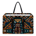 Boho Tribal Aztec Pattern Print Utility Tote Bag