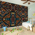Boho Tribal Aztec Pattern Print Wall Sticker