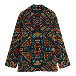 Boho Tribal Aztec Pattern Print Women's Blazer