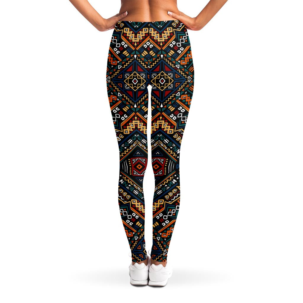 Boho Tribal Aztec Pattern Print Women's Leggings