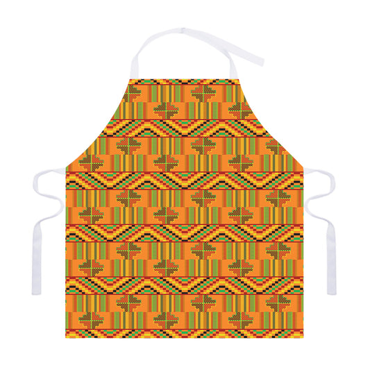 Bonwire Kente Pattern Print Adjustable Apron