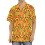 Bonwire Kente Pattern Print Aloha Shirt
