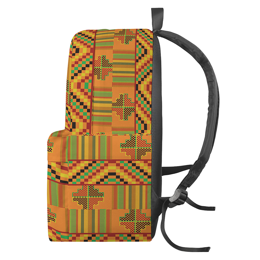 Bonwire Kente Pattern Print Backpack