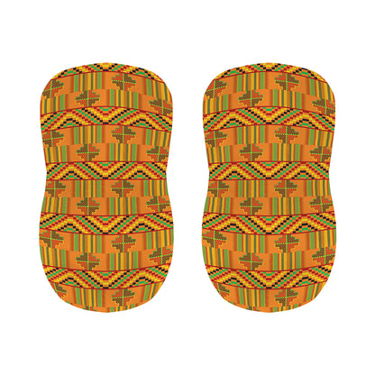 Bonwire Kente Pattern Print Bar Stool Covers