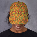 Bonwire Kente Pattern Print Baseball Cap
